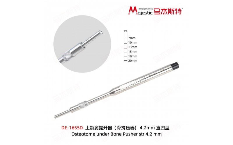 Osteotome under Bone Pusher (DE-1655D)